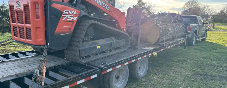 Hauling Logs To My TimberKing Sawmill