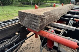 Overhead View Of TimberKing 2220 Sawmill In Action