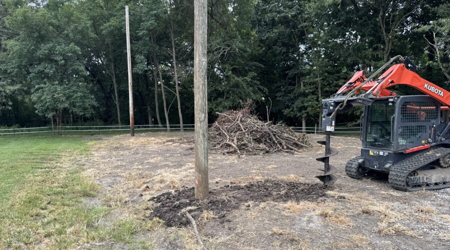 Digging Post Holes For Our Pavilion…)