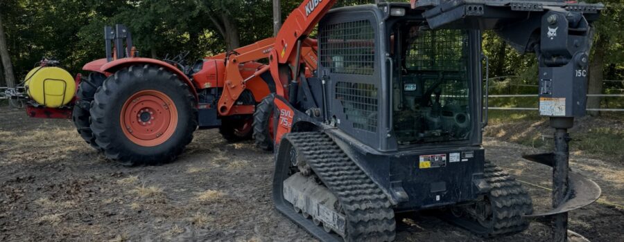 Pavilion Progress – Digging Holes and Setting Poles…)