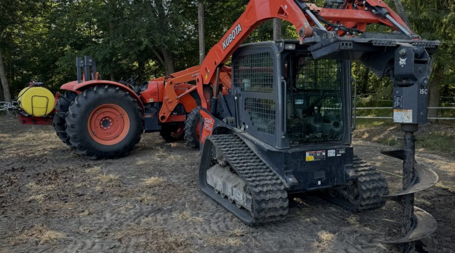 Pavilion Progress – Digging Holes and Setting Poles…)