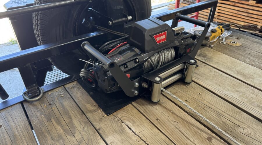 Trailer Winch Install (Warn 10k Winch)…
